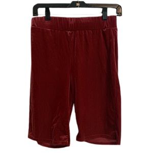 velour biker shorts